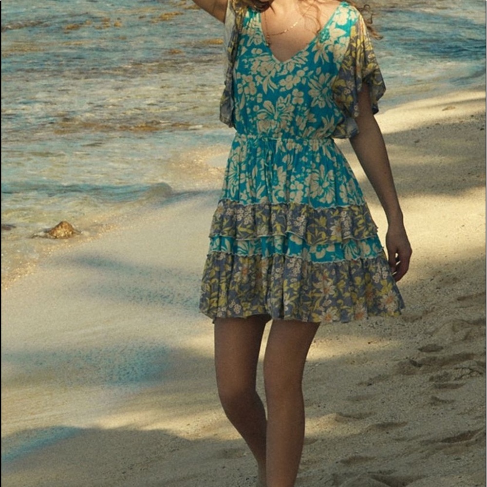 Tiered ruffle mini  dress ,DAILY PRACTICE by ANTHROPOLOGY